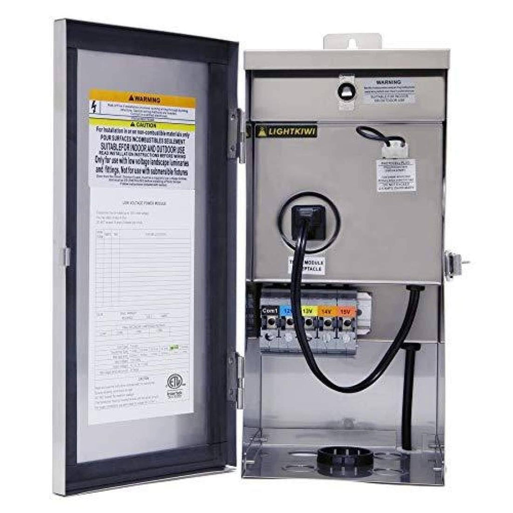 300 Watt Multi-Tap Low Voltage Transformer for Landscape Lighting V4843