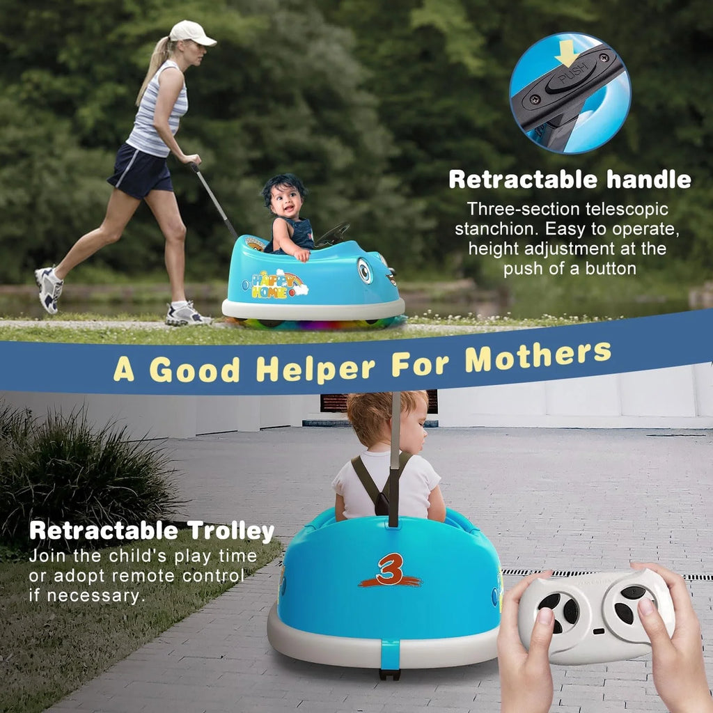 Blue 12V Electric Bumper Car for Kids A4027