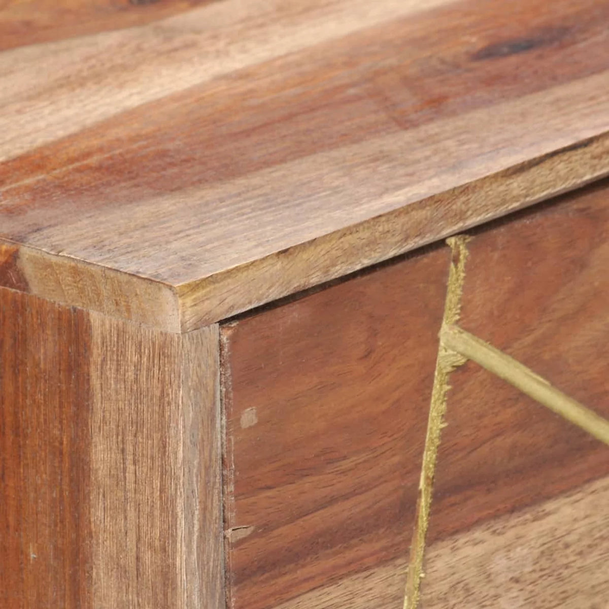 Sheesham Wood Writing Desk with 2 Storage Drawers T73712