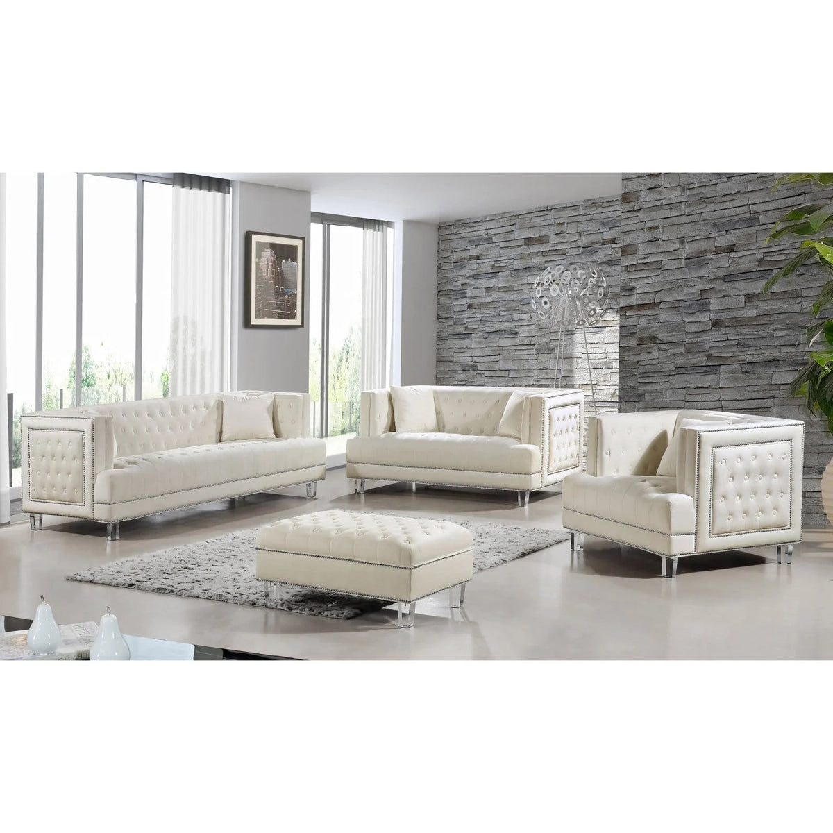 Velvet Sofa D608483