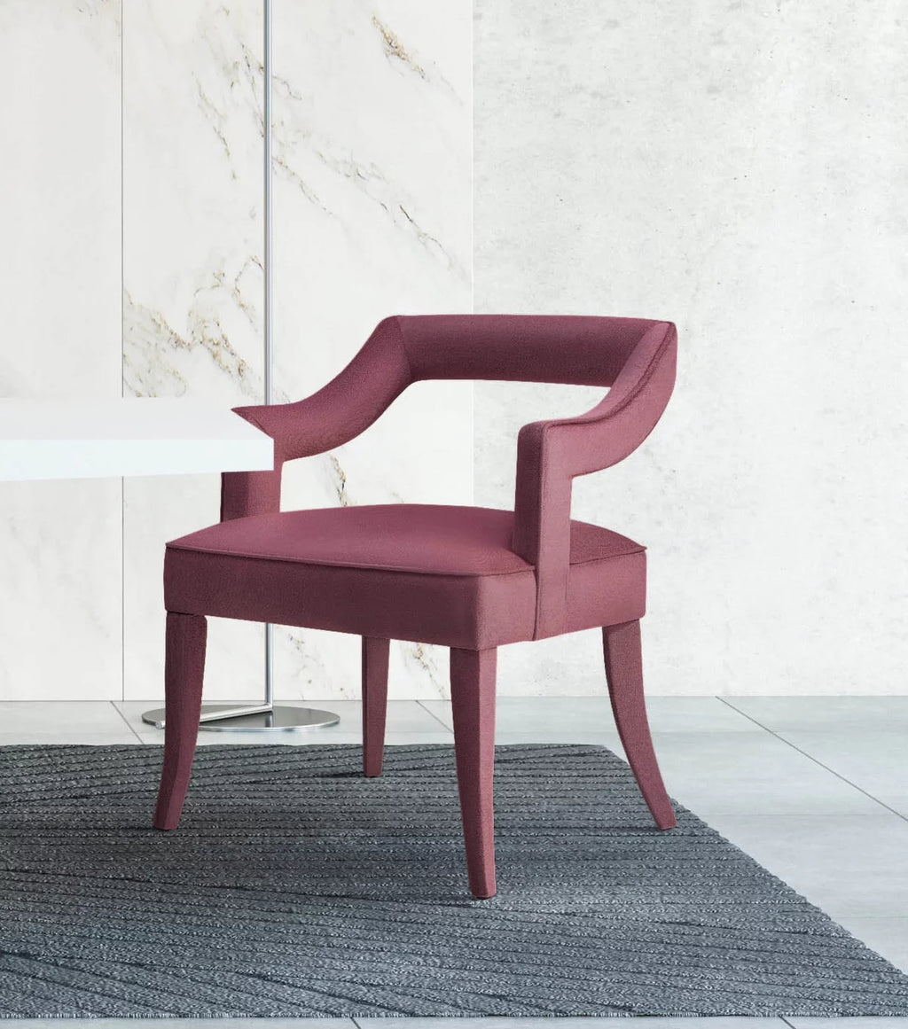 Pink Velvet Dining Chair M8986