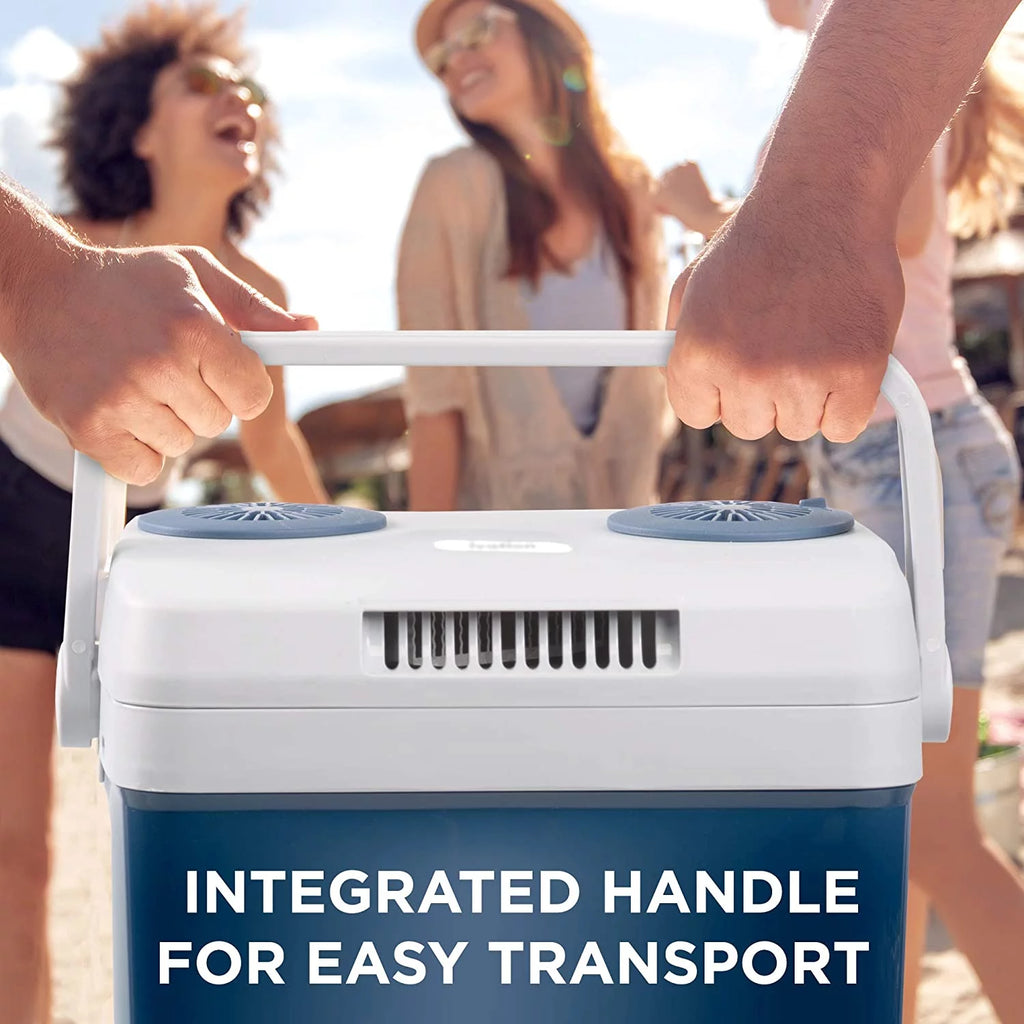 25 L Electric Cooler & Warmer Portable Car Fridge Blue P3168