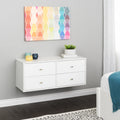 White 4-Drawer Dresser B8561