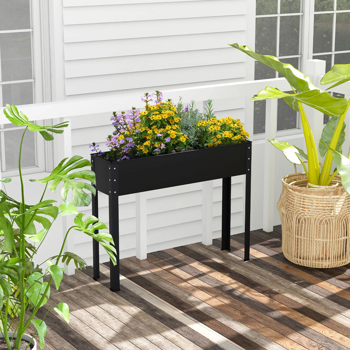 40'' Metal Raised Garden Bed with Legs A52692