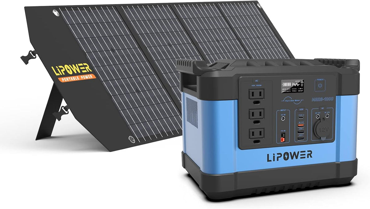 1000W Portable Power Station with 3 AC Outlets Q53415