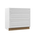 White Pots and Pans Drawer Base Kitchen Cabinet E76054