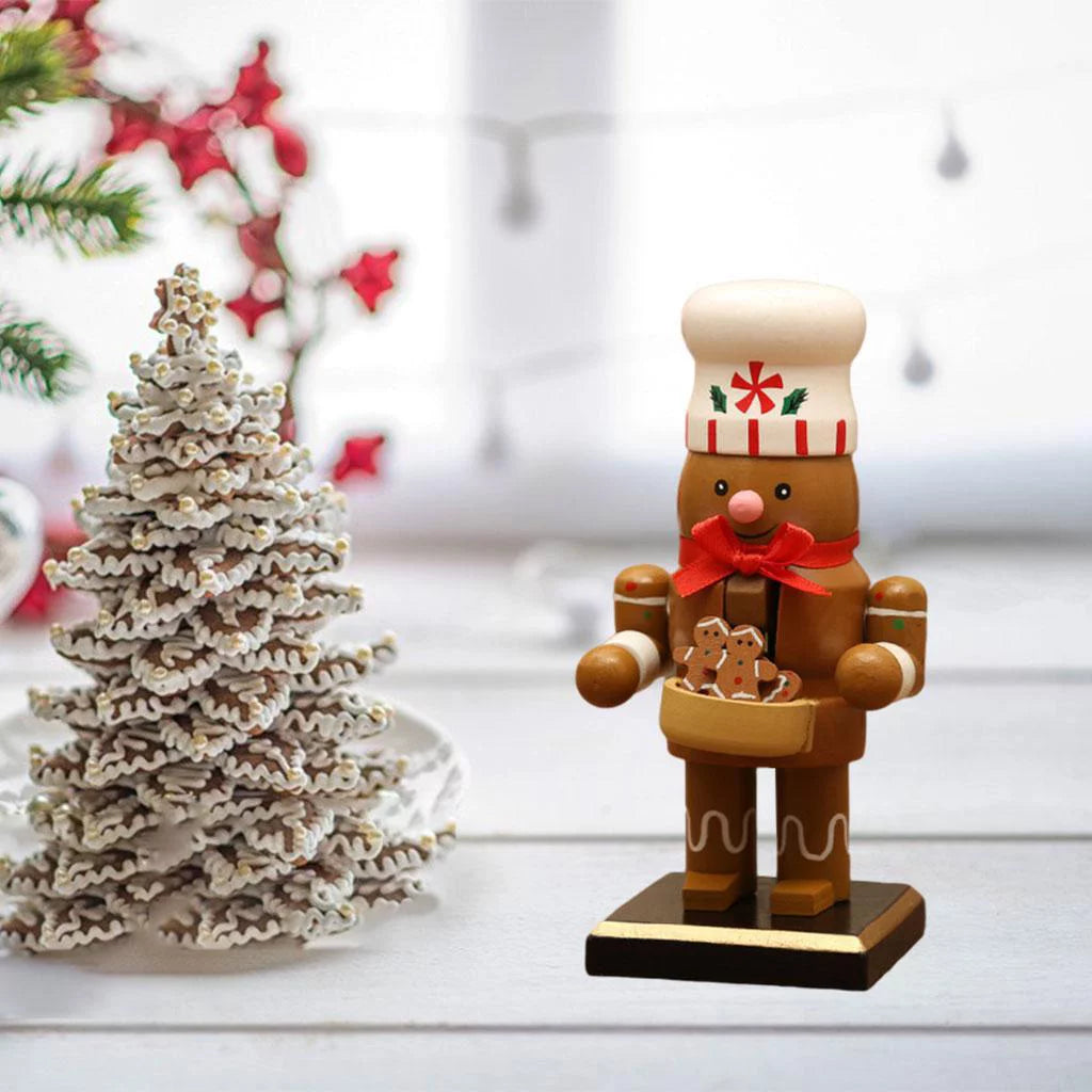 16cm Nutcracker Puppet Gingerbread Man Decor X438
