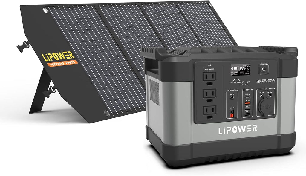 1000W Portable Power Station with 3 AC Outlets Q53415