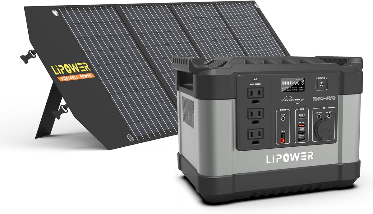 1000W Portable Power Station with 3 AC Outlets Q53415