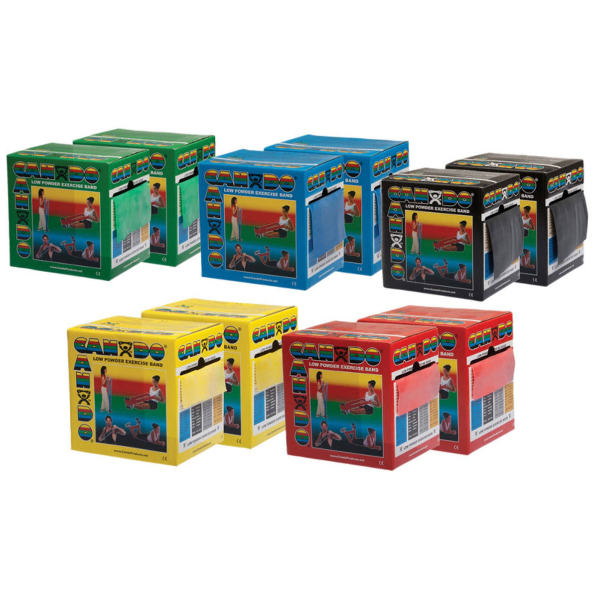 100 Yard 5 Color Exercise Band Set O73086