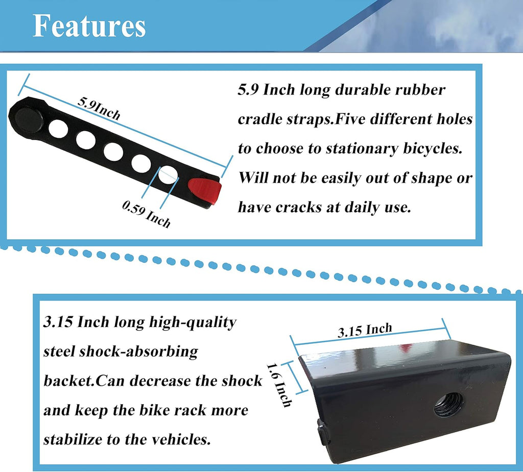 Bikes Mount Hitch Rack 4-Bikes E16870