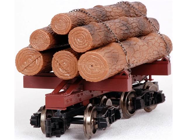 Skeleton Log Car with Logs J358019