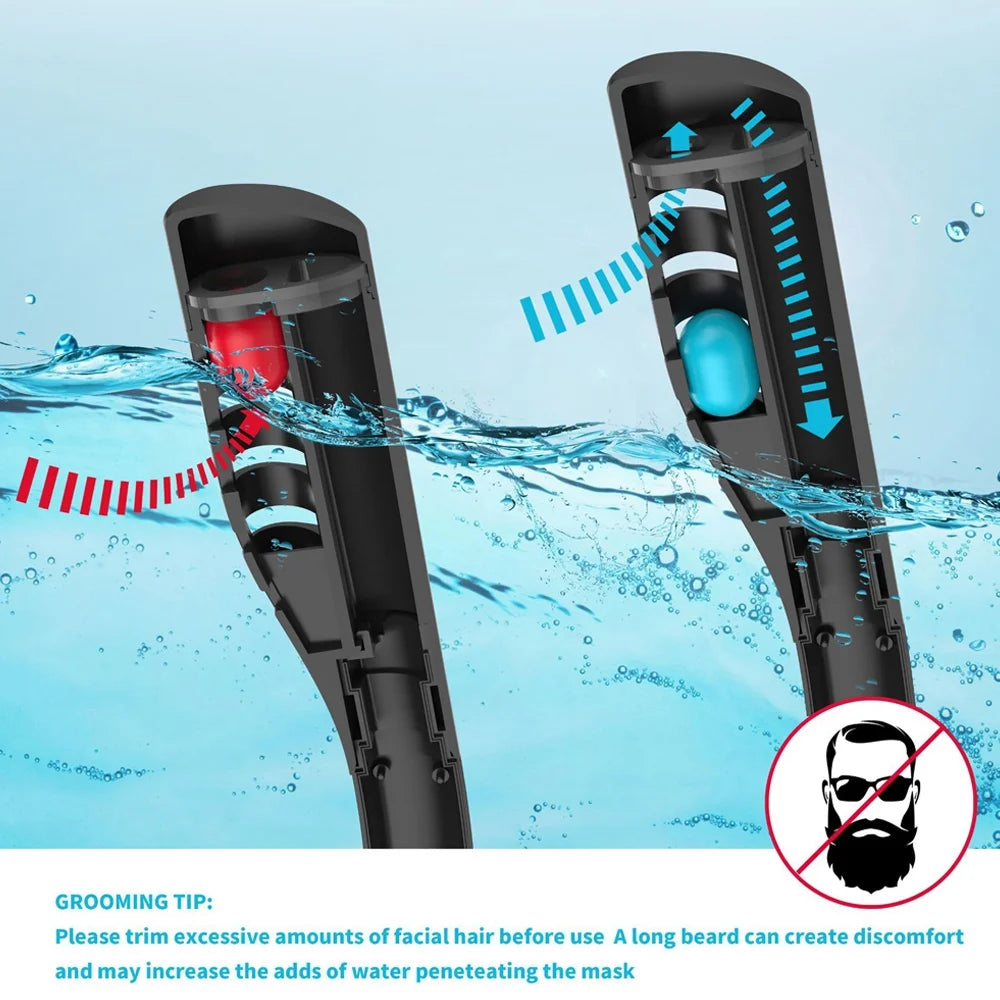 Snorkeling Double Tube Silicone Diving Goggles M21133