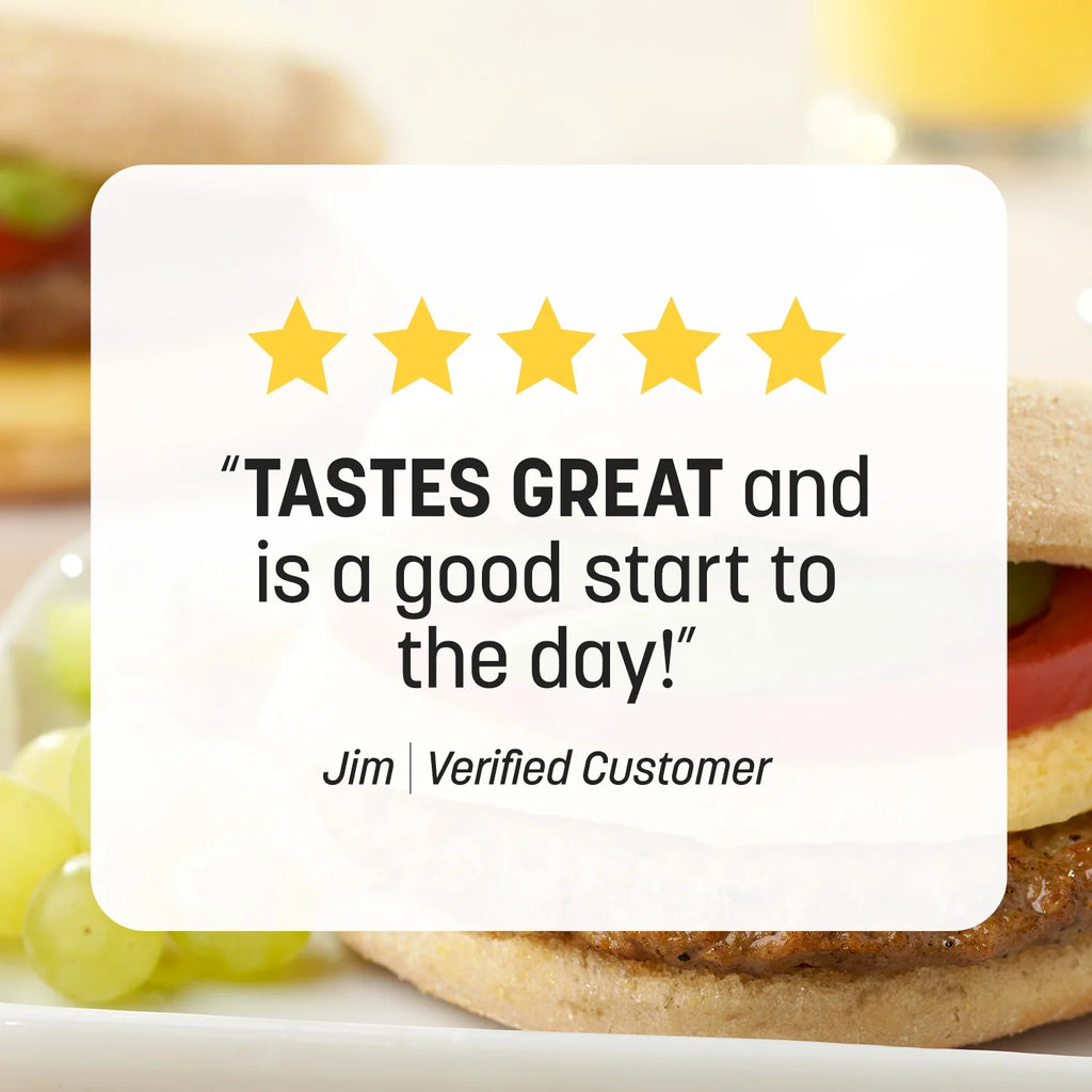 18 Count Turkey Sausage & Egg Muffin Frozen Breakfast Sandwiches A4467