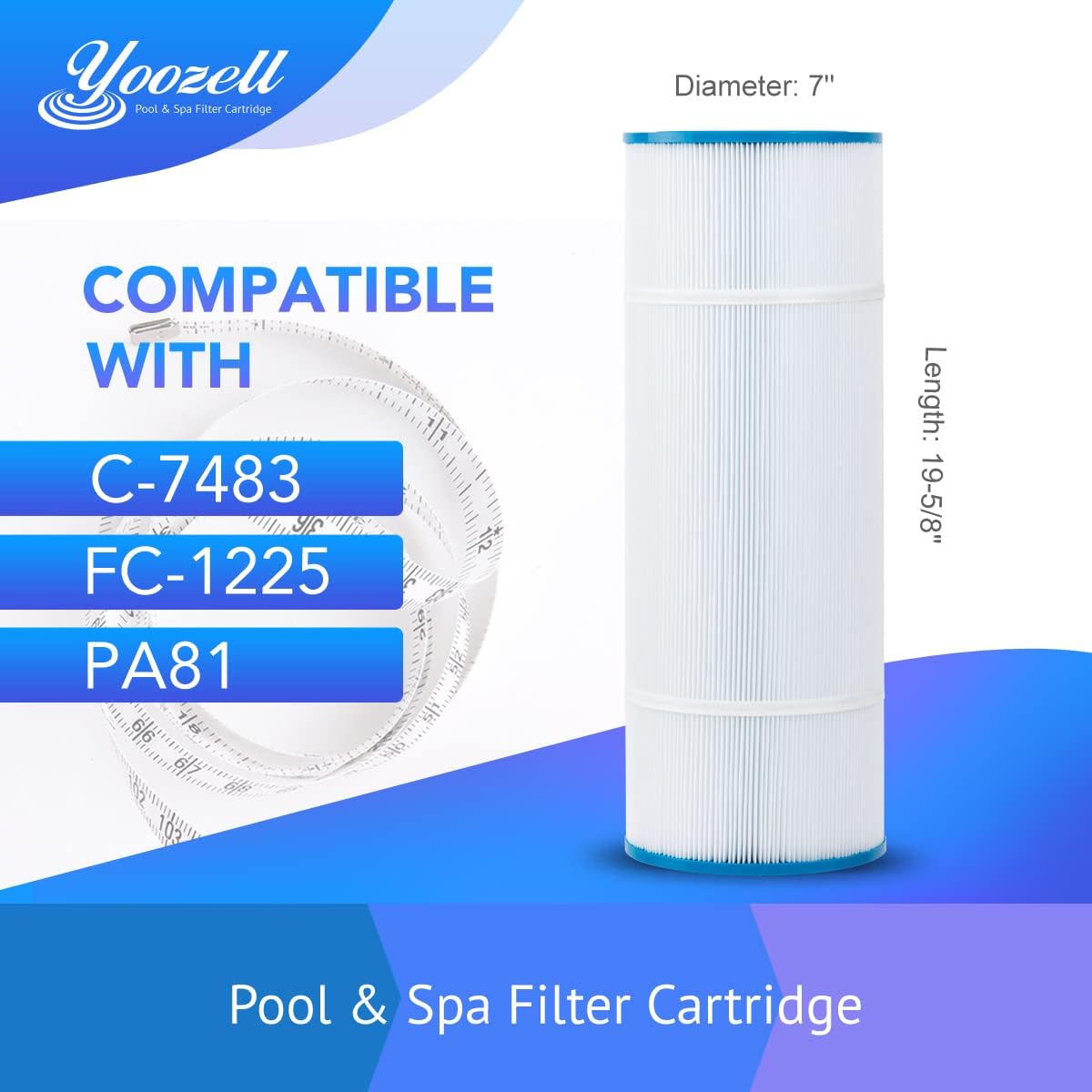 Swimming Pool Replacement Filter Cartridge 81Sq.ft 4Pack N9670