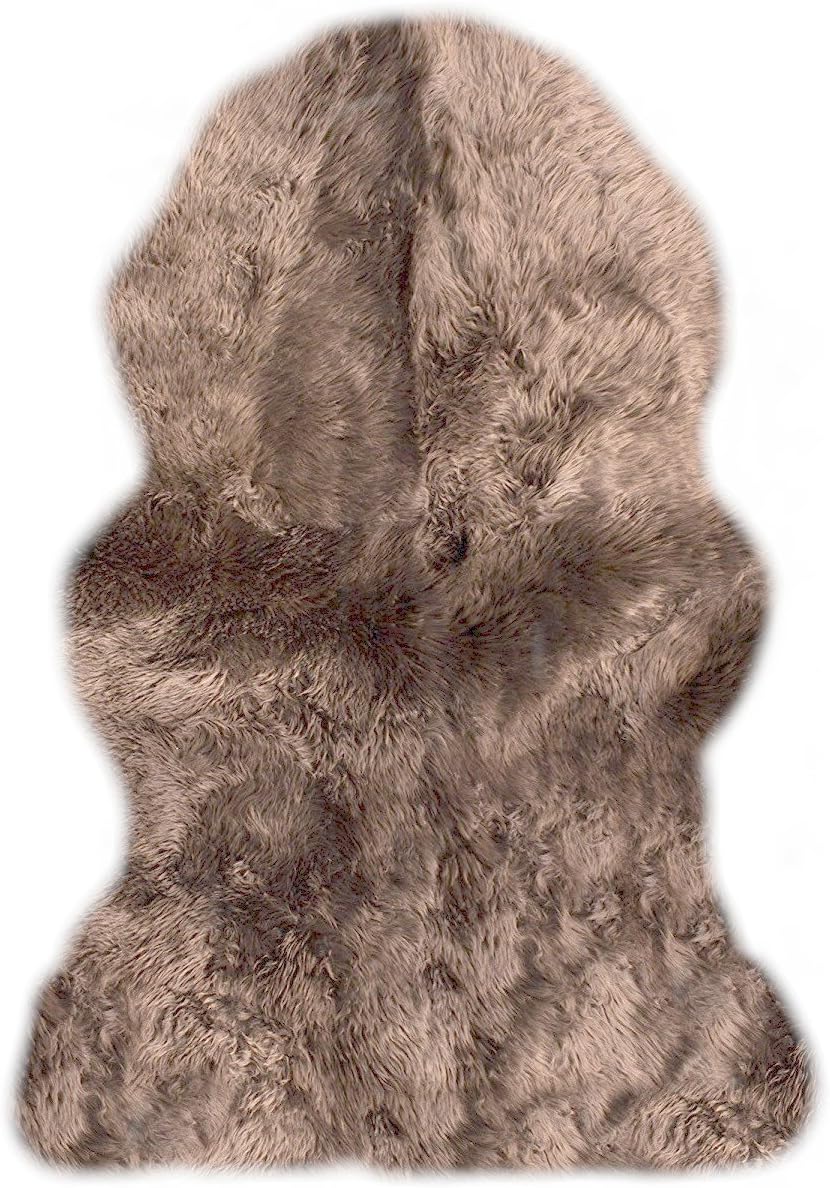 Light Brown Genuine Sheepskin Single Pelt Area Rug R44805