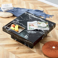 MDF Coffee Table with Black Patterns 31.4" W453942