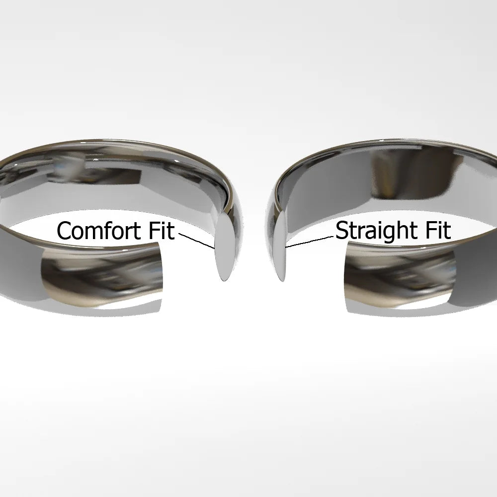 Black Diamond Comfort Fit Wedding Band Ring R432870