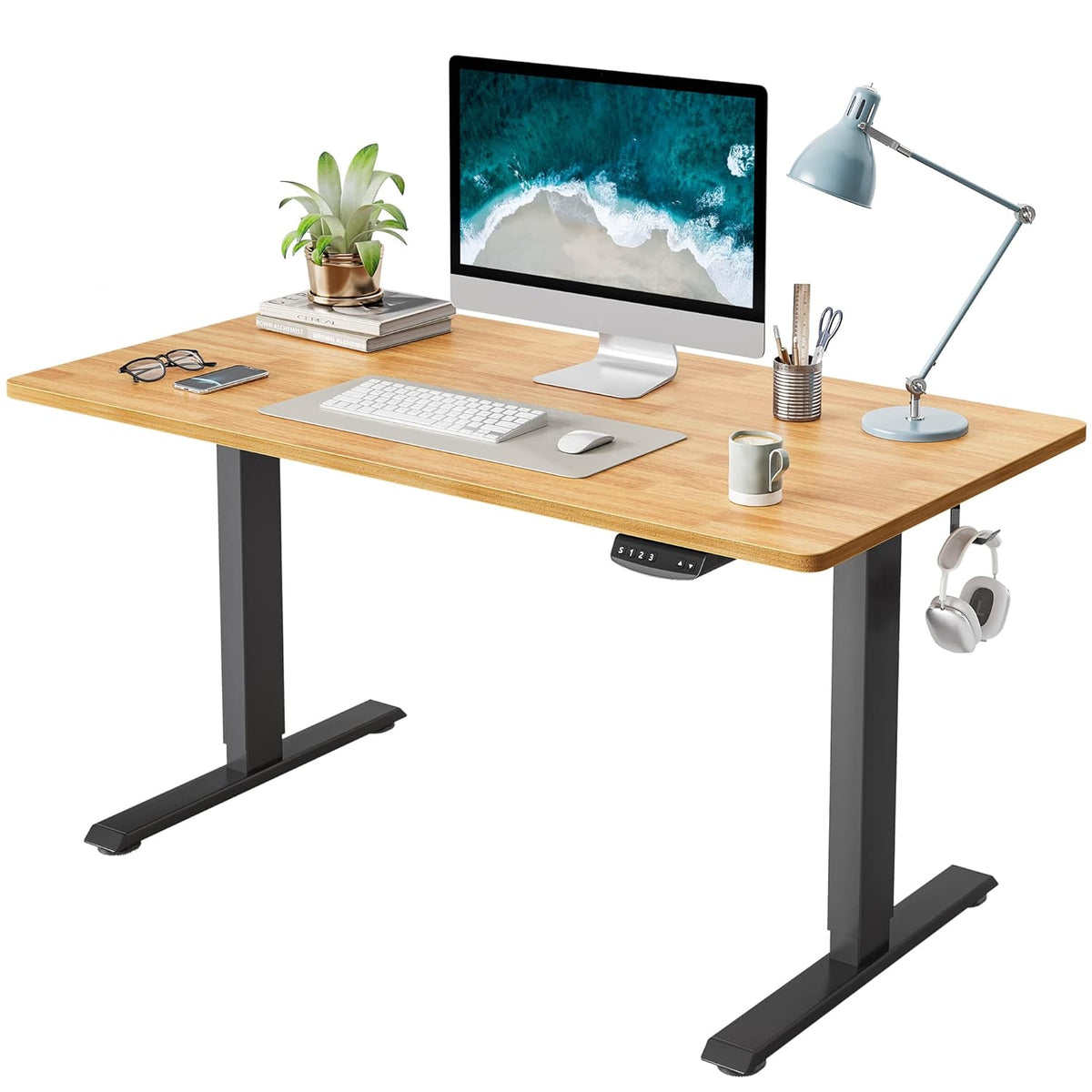Height Adjustable Electric Standing Desk with Splice Board X477
