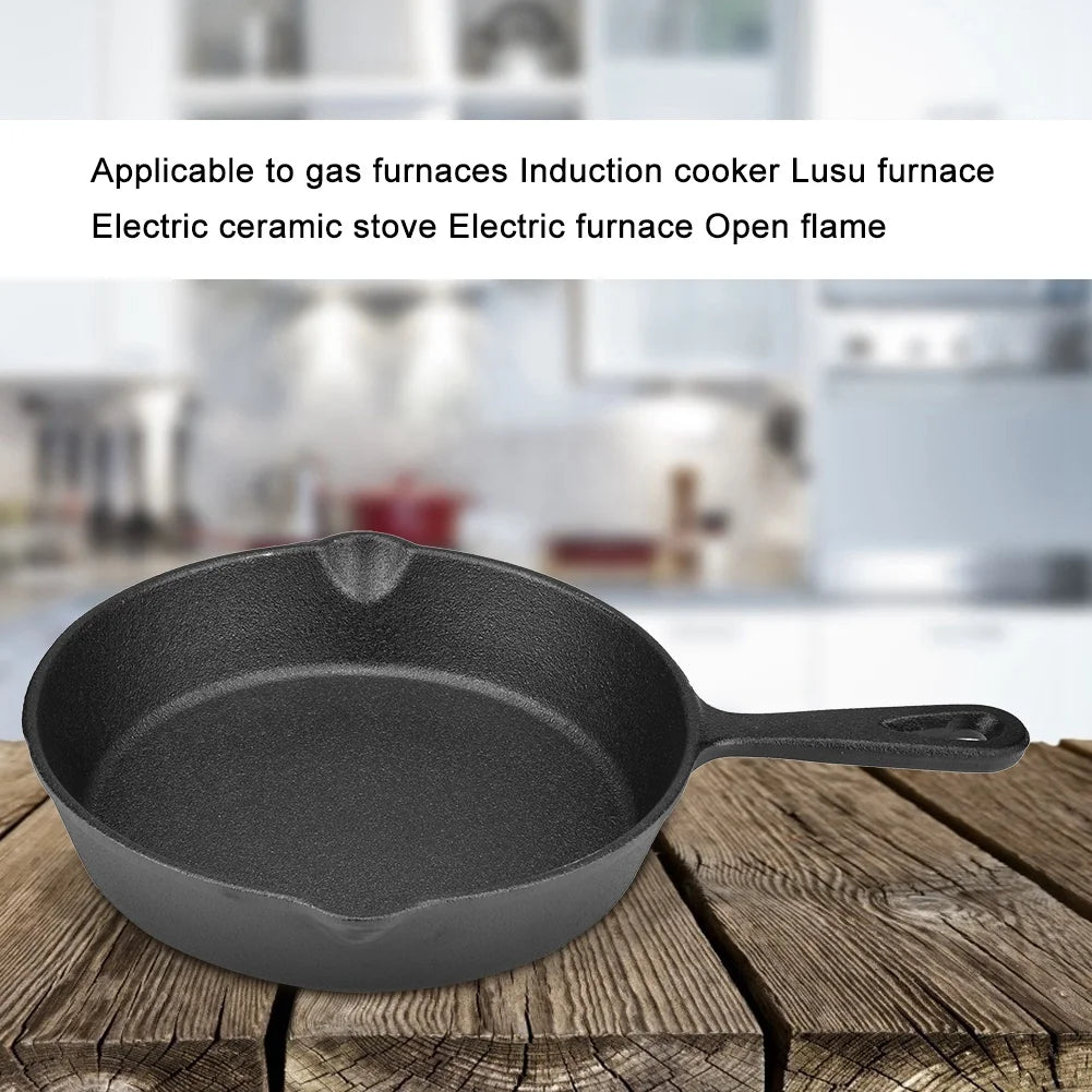 Cast Iron Skillet Non Stick Frying Pan 20cm K69466