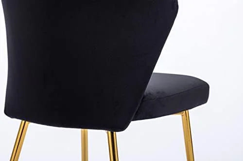 Velvet Accent Chair with Golden Metal Legs G323