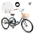 26 Inch Single Speed 3 Wheel Bike with Removable Basket H621