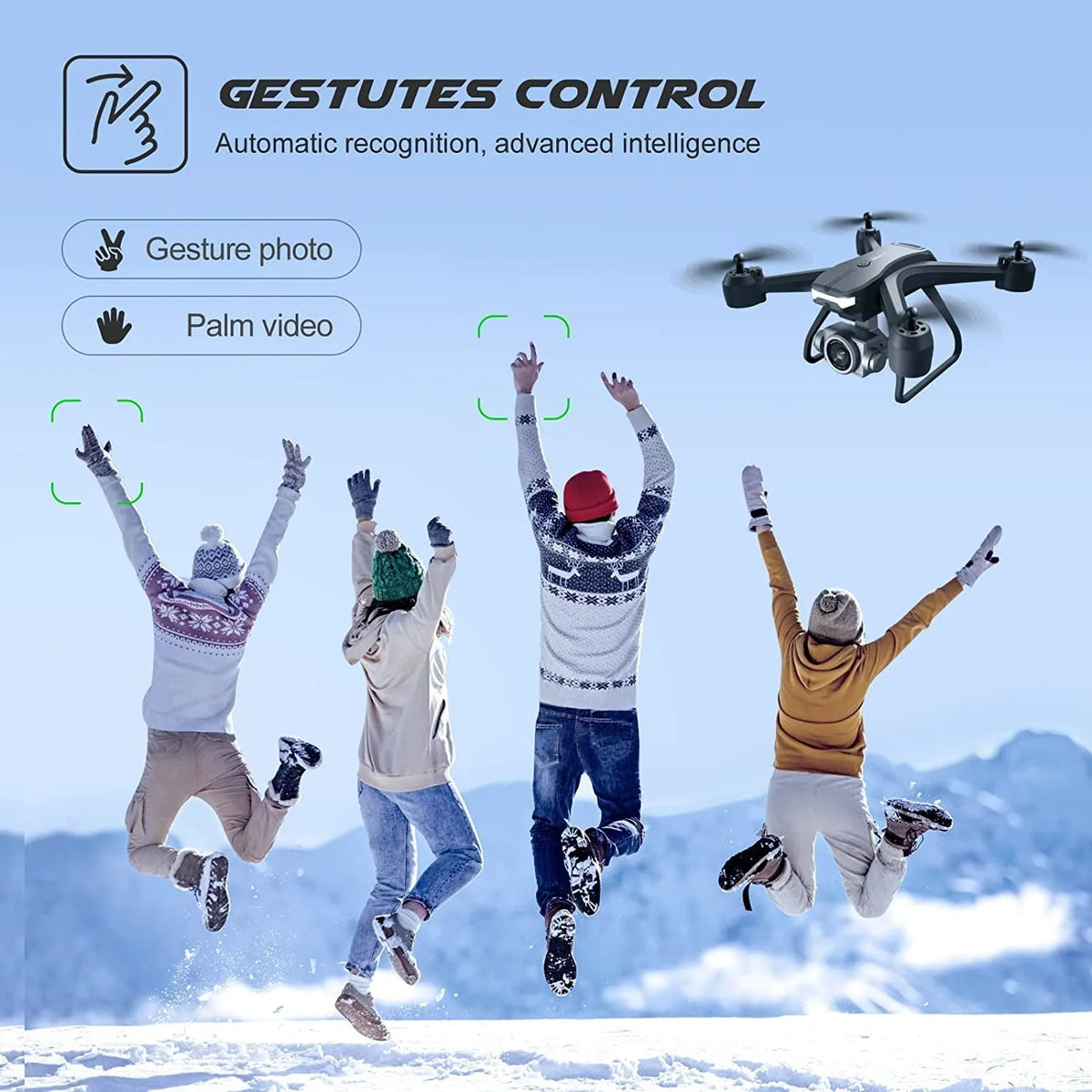 1080P HD Camera Wifi Drone with 2 Batteries A381