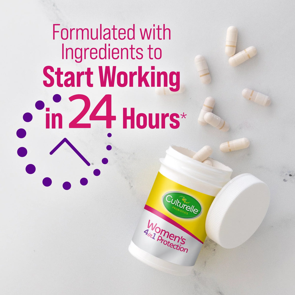 Women’s 4-in-1 Daily Probiotic Supplements 30 count P666
