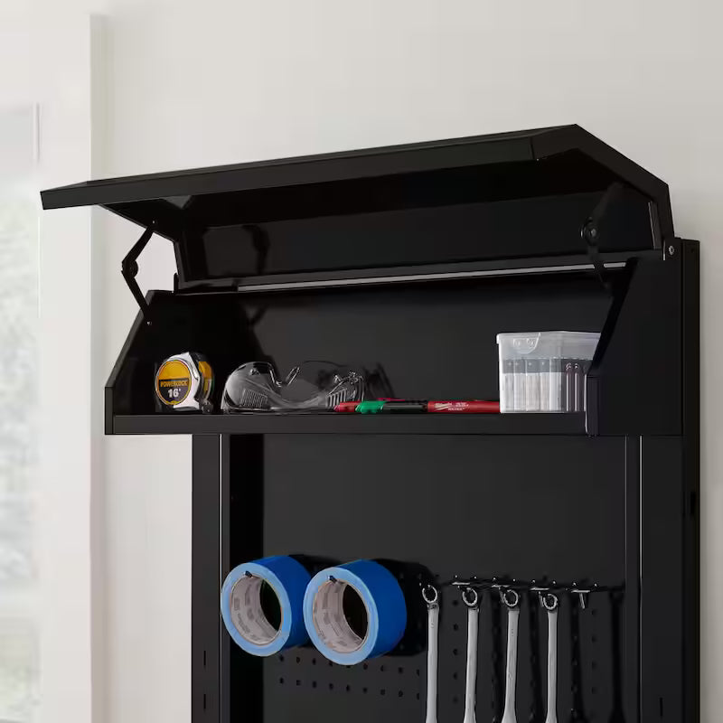 2-Piece Steel Garage Workstation in Black L496240