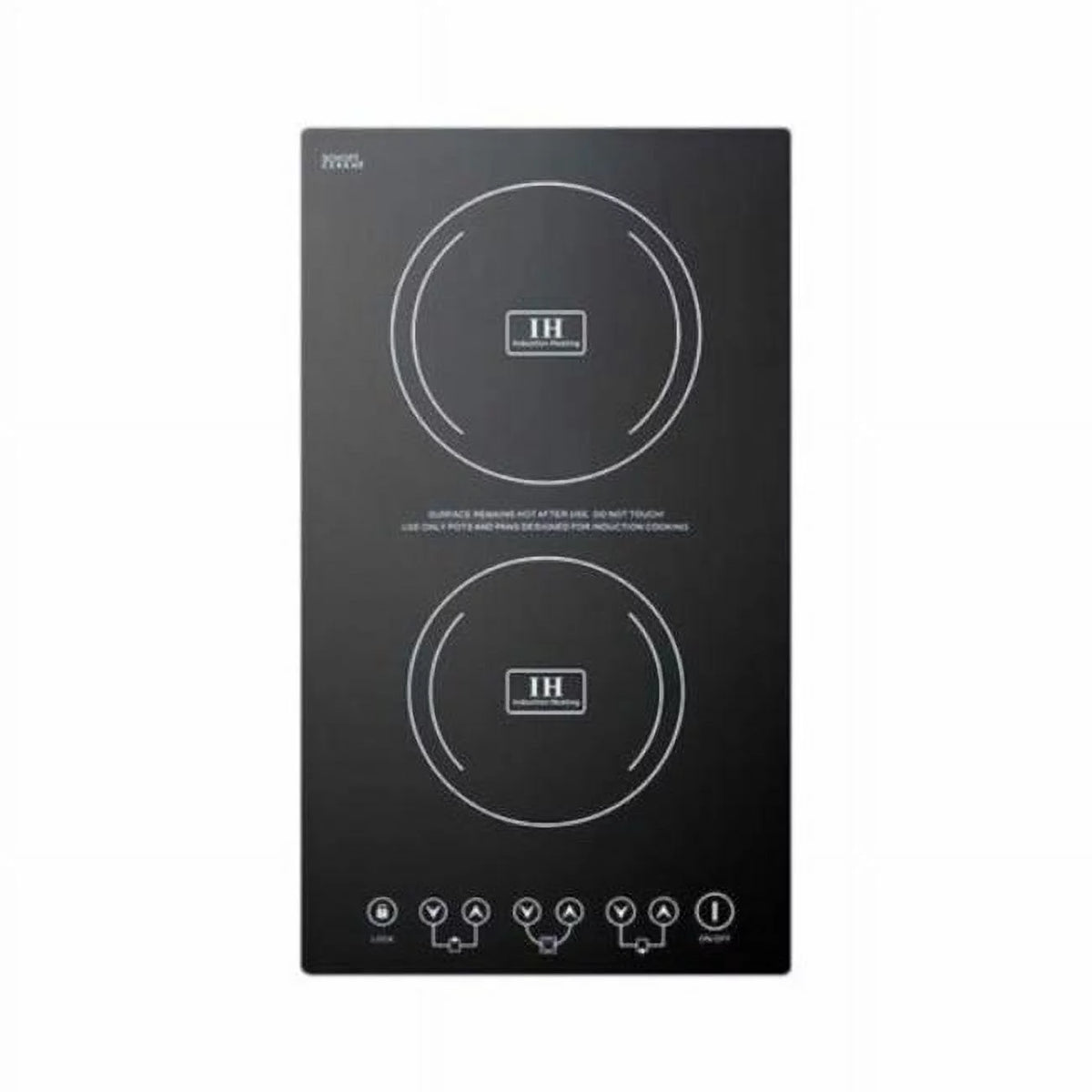 Black 2 Burner Induction Cooktop O6389