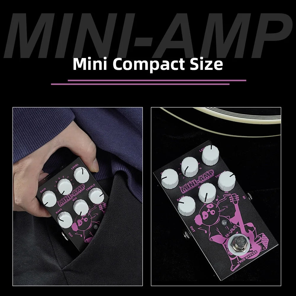 Electric Guitar Effects Pedal 9V Portable Multi Effects Pedal Metal Case R1091