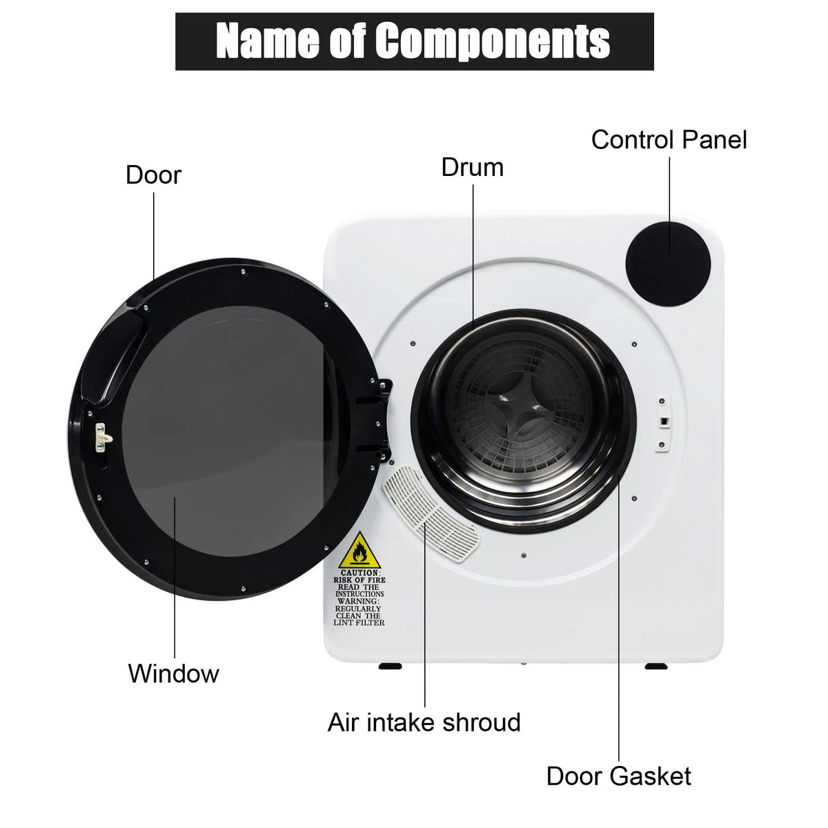 Electric Compact Laundry Clothes Dryer L7911
