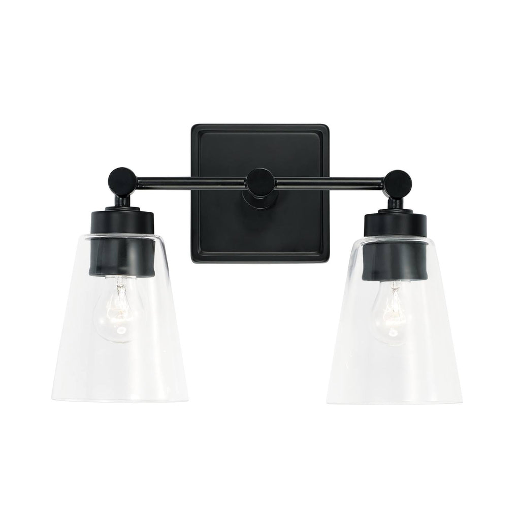 2 Light Vanity Matte Black Z9080