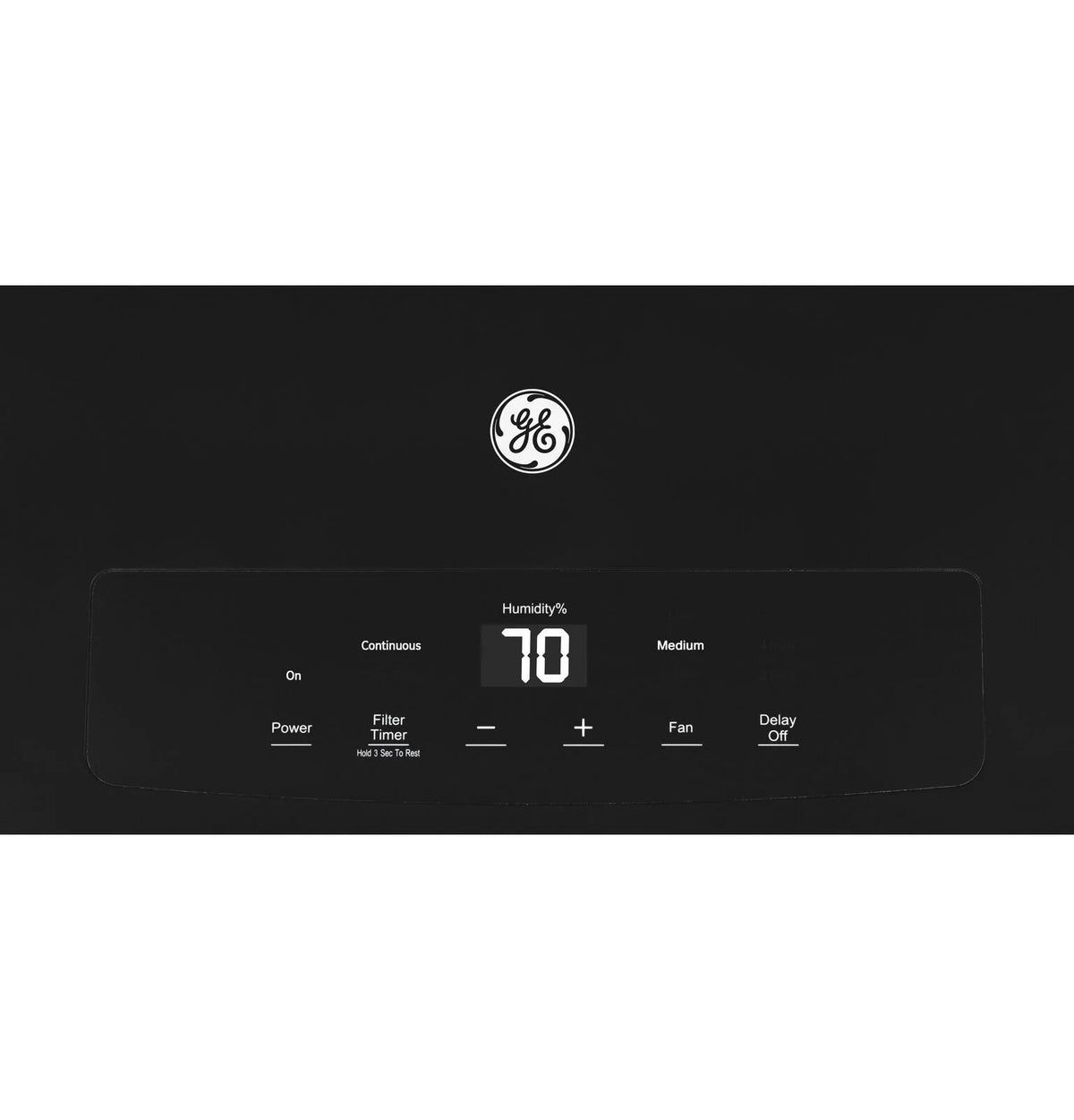 45-Pint Portable Dehumidifier with Drain, Black K410853