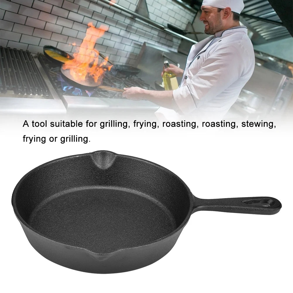 Cast Iron Skillet Non Stick Frying Pan 20cm K69466