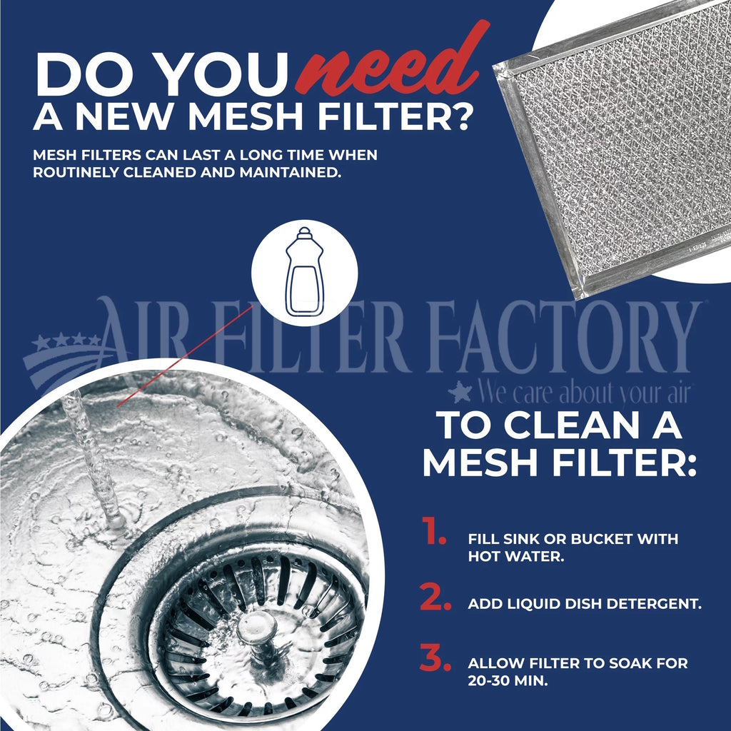 2 Pack Aluminum Range Hood Grease Filters K465