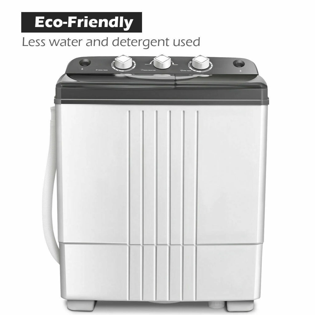 20 lbs Capacity Portable Twin Tub Washer Spinner H70691