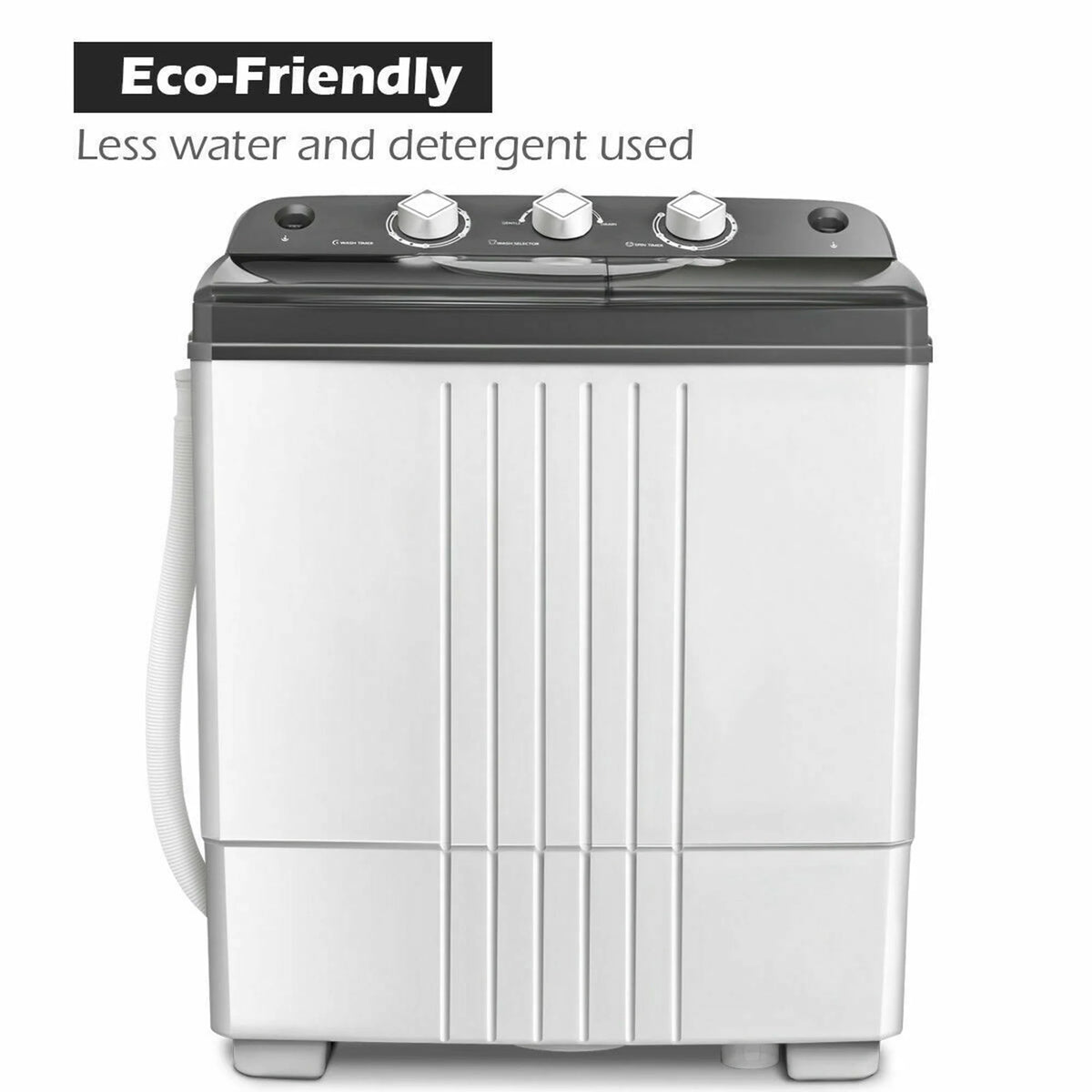 20 lbs Capacity Portable Twin Tub Washer Spinner H70691