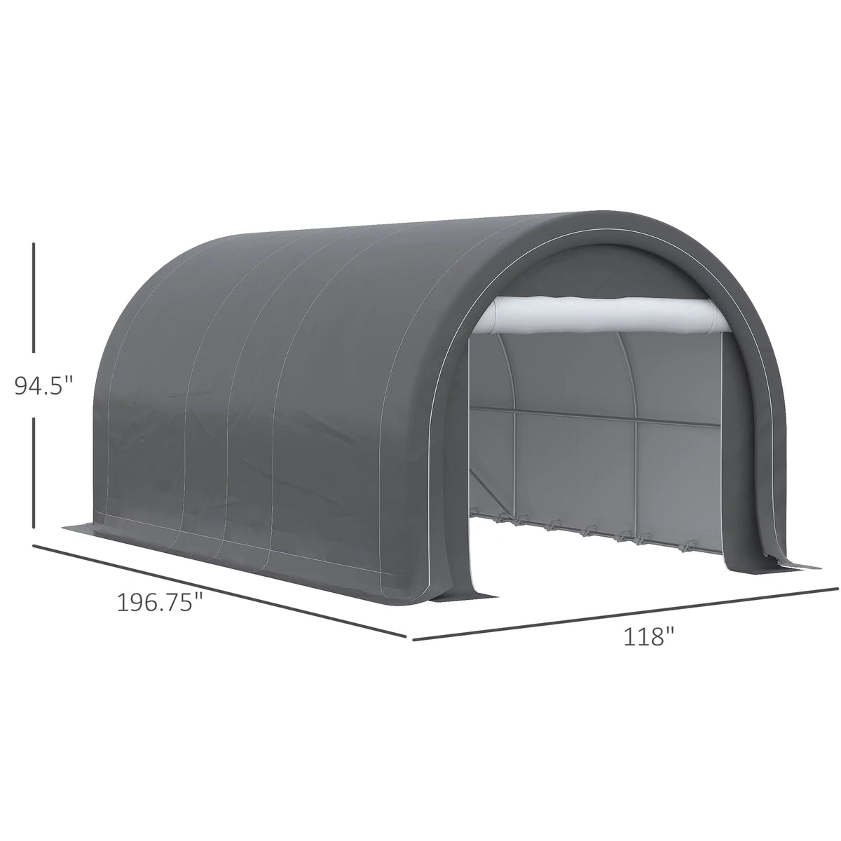 10' x 16' Anti-UV PE Carport Storage Tent L478802