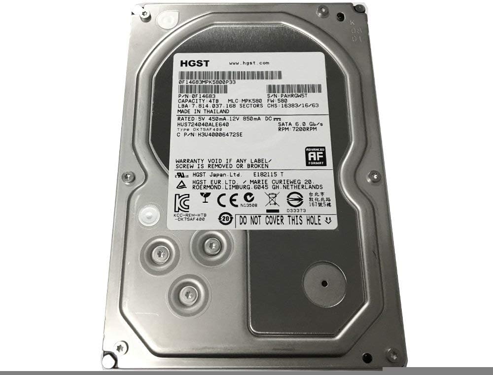 4TB 7200 RPM SATA 3.5 Internal Hard Drive D482