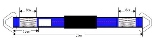 (4 Pack) 2" x 24" Heavy Duty Tie Down Axle Straps with D-Ring and Protective Sleeve, 10,000LBS Capacity N1718
