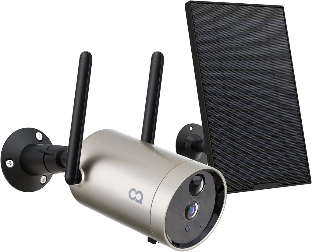 Wireless Solar Powered 1080P Outdoor Security Camera with Night Vision G490104