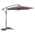 10 Foot Cantilever Crank Umbrella - Khaki S4681