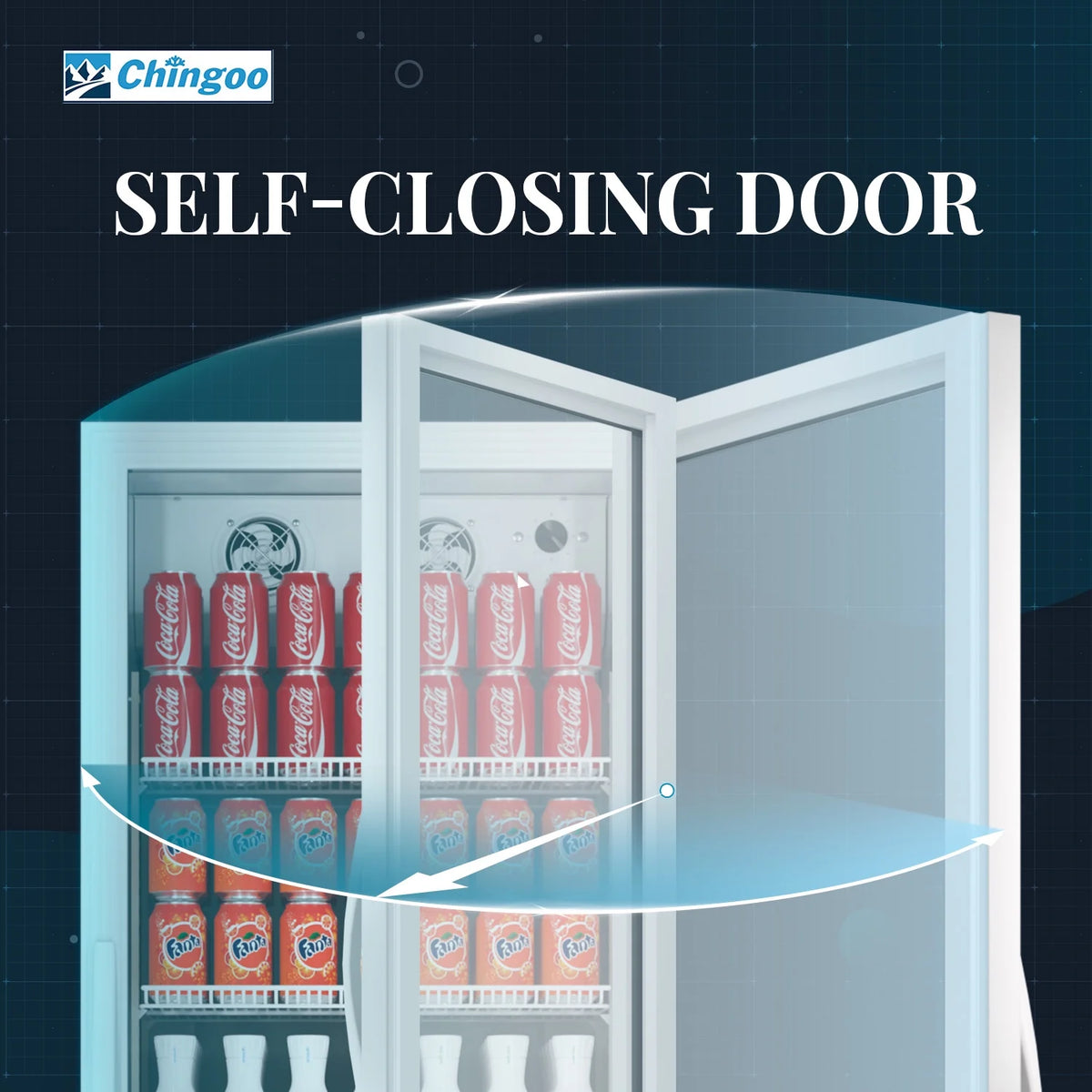 11 Cu.Ft Commercial Beverage Refrigerator with Lock and Wheels F128136