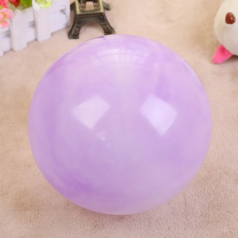 25PCS Marbleized Bouncy Balls, 8.7 Inch Inflatable Sensory Balls J7488
