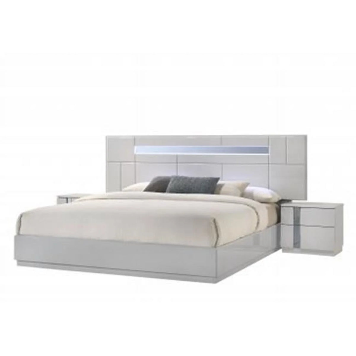 Grey King Size Bed B96098