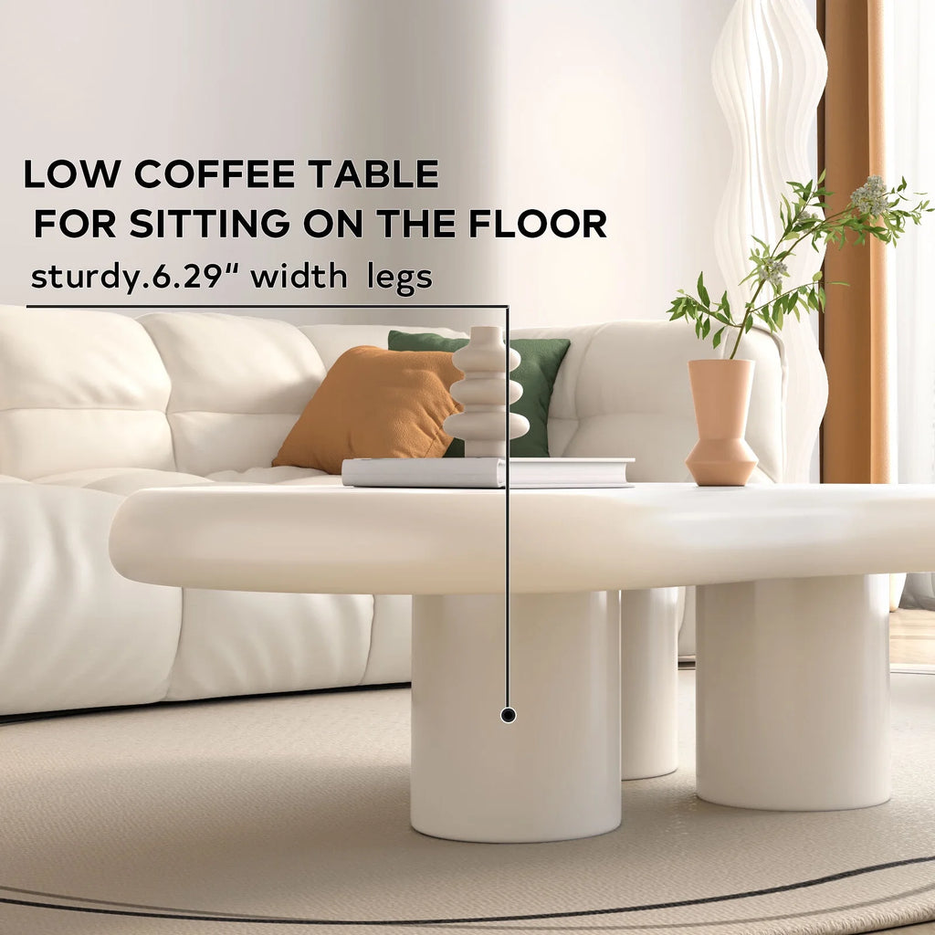 White Wood Coffee Table Q34144