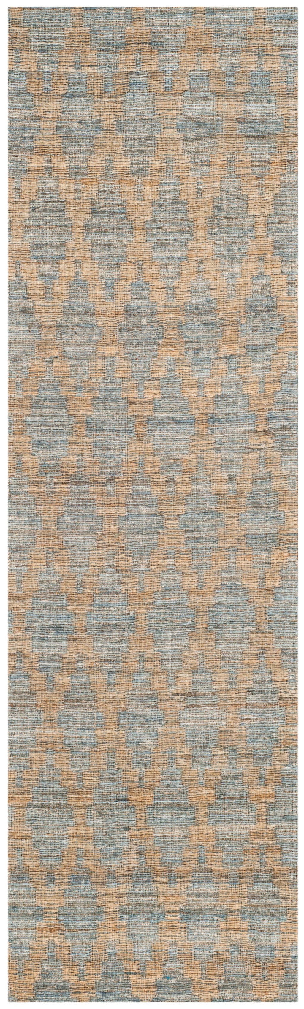 Light Blue/Gold Geometric Area Rug Z69744