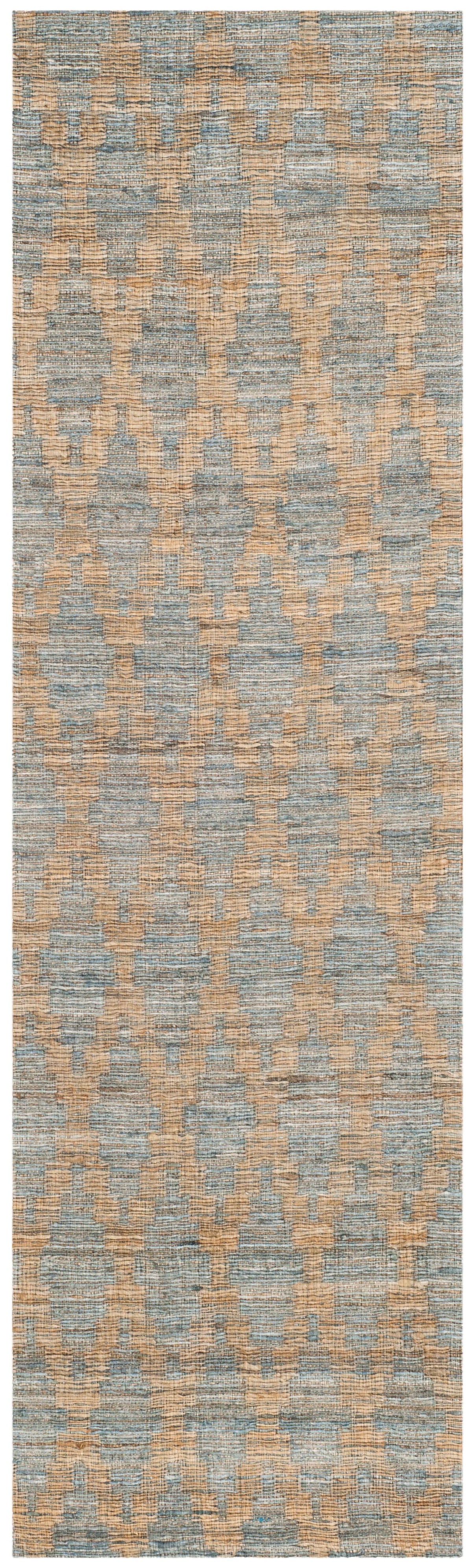 Light Blue/Gold Geometric Area Rug Z69744