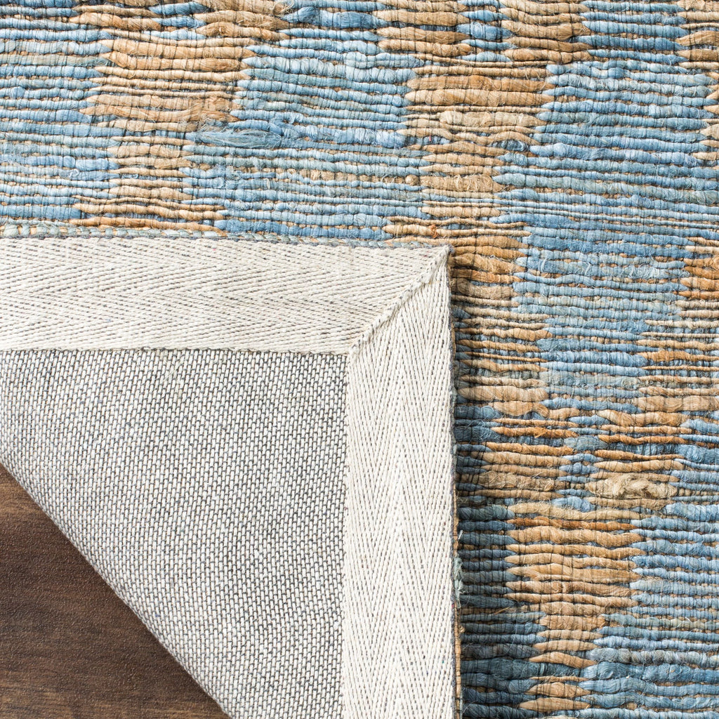 Light Blue/Gold Geometric Area Rug Z69744